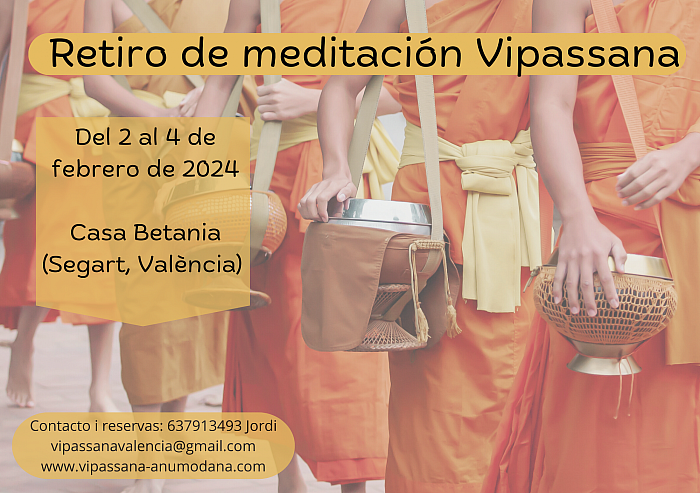 Retiro meditación Vipassana Valencia España budismo 202